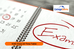 ICSE Class 10 Time Table 2026