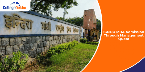 IGNOU MBA Admission Through Management Quota