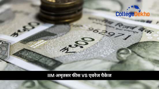 IIM अमृतसर फीस VS एवरेज पैकेज (IIM Amritsar Fees VS Average Package)