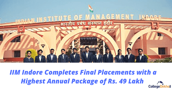 IIM Indore Final Placement Records 100% Placement, Highest Salary at 49 Lakh