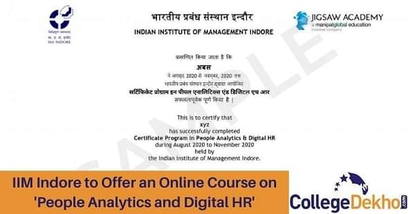 IIM Indore to Offer an Online Course on 'People Analytics and Digital HR'
