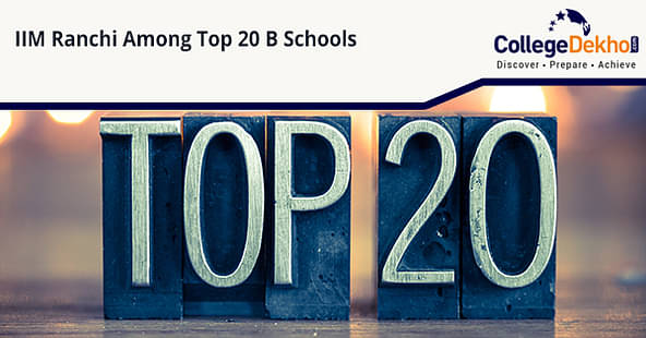 IIM Ranchi Among Top 20 B-Schools in India
