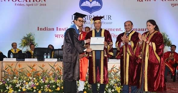 IIM Sirmaur Holds 2nd Convocation: 35 Students Conferred MBA Degrees