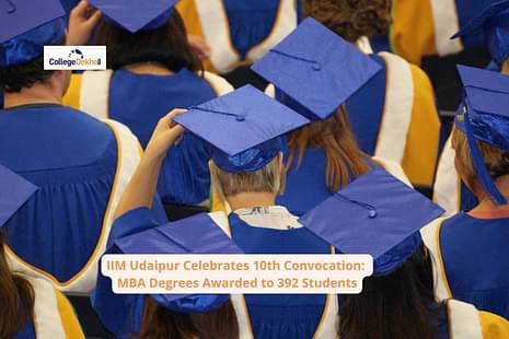 IIM Udaipur Celebrates 10th Convocation: MBA Degrees Awarded to 392 Students