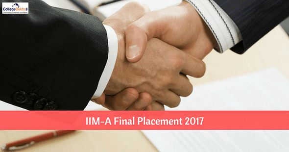 IIM-A Final Placements PGP 2017: 1st Cluster Concluded Successfully