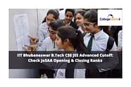 IIT Bhubaneswar Computer Science Cutoff 2024: JoSAA Opening & Closing Ranks