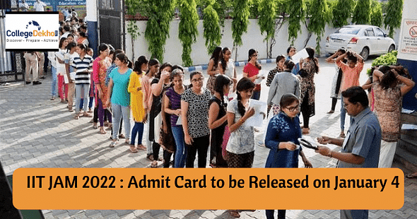 IIT JAM 2022 Admit Card to be Released on January 4