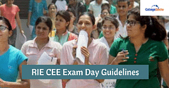 RIE CEE 2024 Exam Day Guidelines