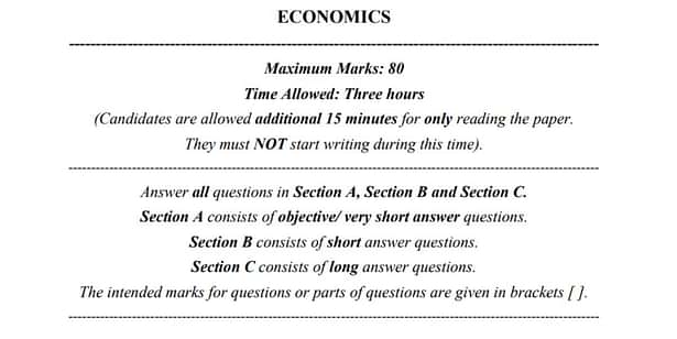 ISC Class 12 Economics Sample Paper 2023 PDF: Important Topics, last minute revision tips