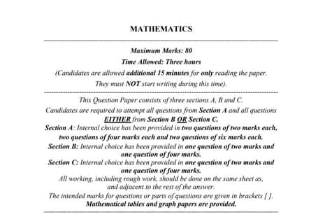 ISC Class 12 Mathematics Sample Question Paper 2023 PDF: Important topics, last-minute revision tips