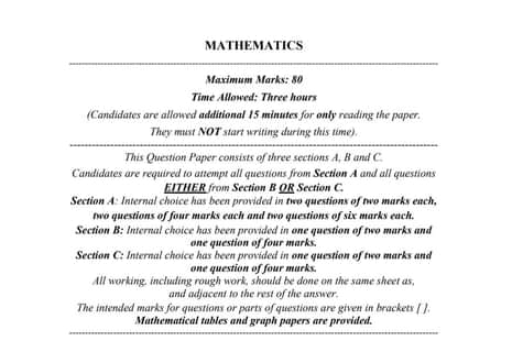 ISC Class 12 Mathematics Sample Question Paper 2023 PDF: Important topics, last-minute revision tips