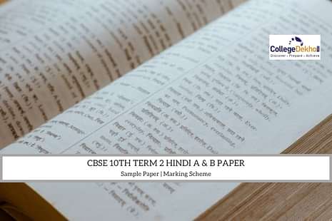 CBSE 10th Term 2 Hindi Exam 2022 on May 18: Download Sample Paper, Marking Scheme