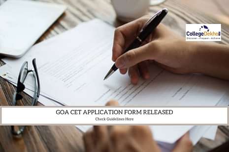 Goa CET 2022 Application Form Guidelines