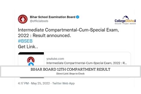 Bihar Board (BSEB) 12th Compartment Result 2022