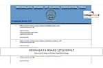 Meghalaya Board (MBOSE) 12th Result 2022