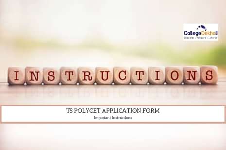 TS POLYCET 2022 Application Form Important Instructions