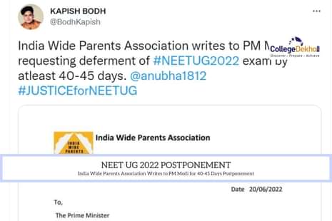 NEET UG 2022 Postponement