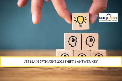 JEE Main 27th June 2022 Shift 1 Answer Key