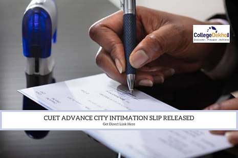 CUET 2022 Advance City Intimation Slip