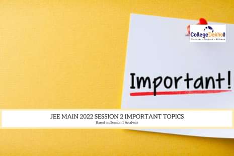 JEE Main 2022 Session 2 Important Topics