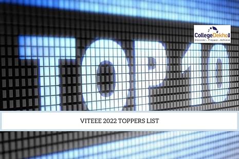 VITEEE 2022 Toppers List