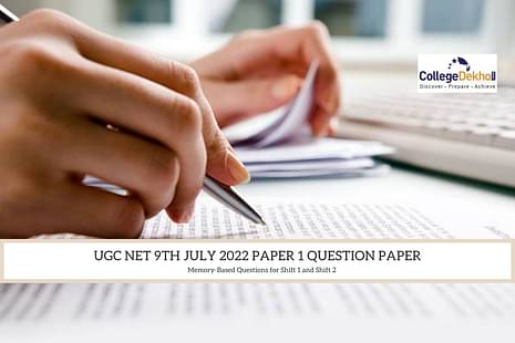 UGC NET 9th July 2022 Question Paper