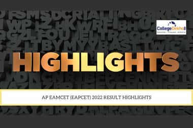 AP EAMCET 2022 Result Highlights