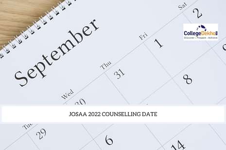 JoSAA 2022 Counselling Date