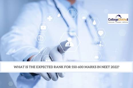Expected Rank for 550-600 Marks in NEET 2022
