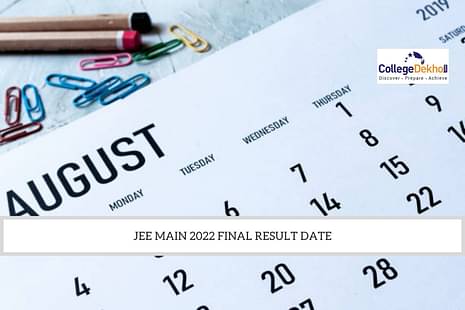 JEE Main 2022 Final Result Date