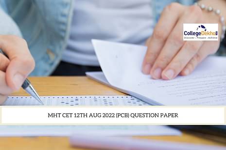 MHT CET 12th Aug 2022 PCB Question Paper
