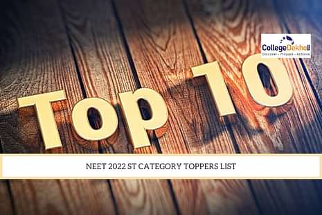 NEET 2022 ST Category Toppers List