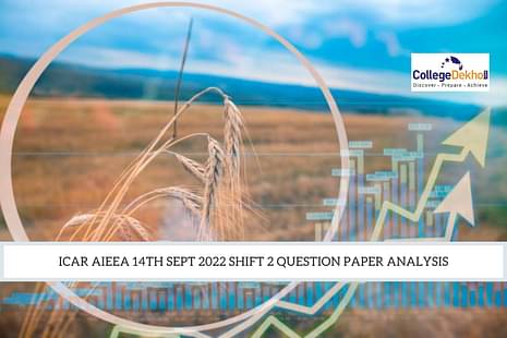 ICAR AIEEA 14th Sept 2022 Shift 2 Question Paper Analysis