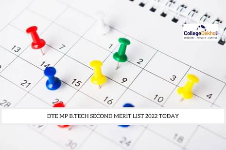 DTE MP B.Tech Second Merit List 2022