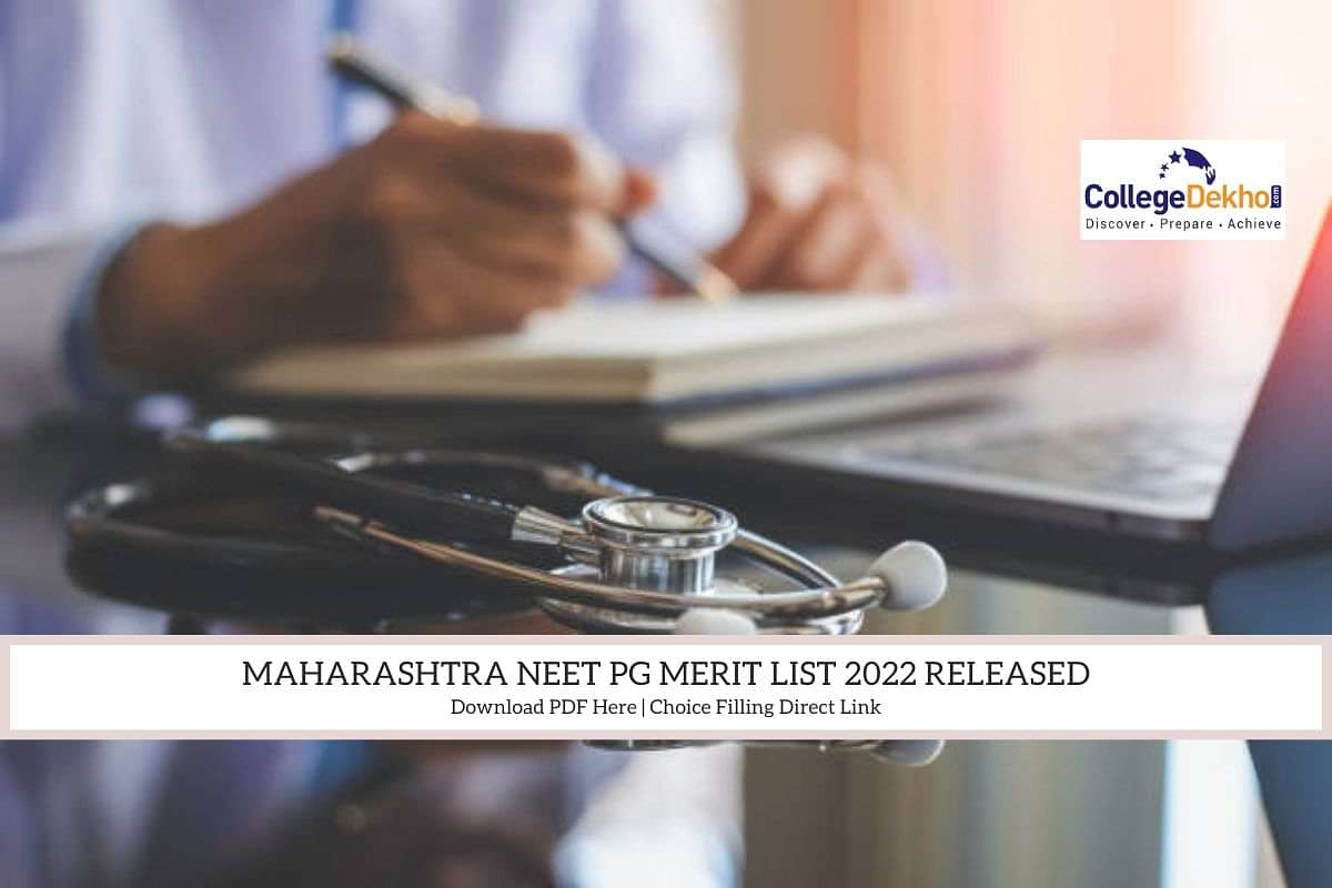 Maharashtra NEET PG Merit List 2022 Released Direct PDF Download