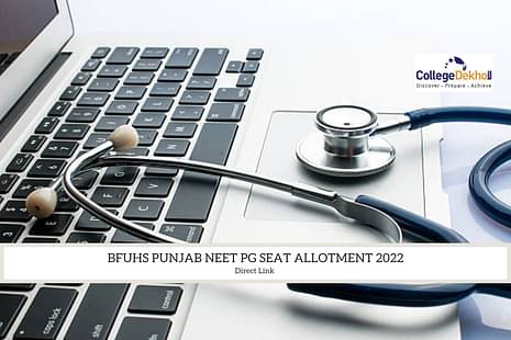 BFUHS Punjab NEET PG Seat Allotment 2022