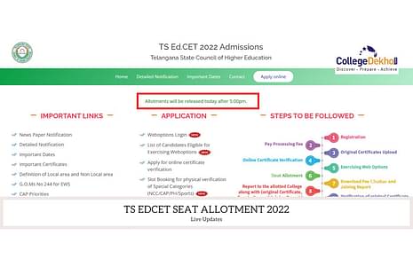 TS EDCET Seat Allotment 2022
