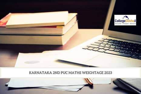 Karnataka 2nd PUC Maths Weightage 2023