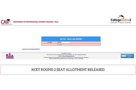 KCET Round 2 Seat Allotment 2022