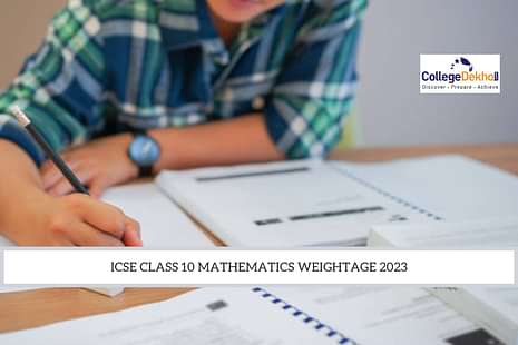ICSE Class 10 Mathematics Weightage 2023