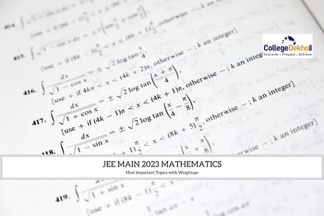 JEE Main 2023 Most Important Topics for Mathematics