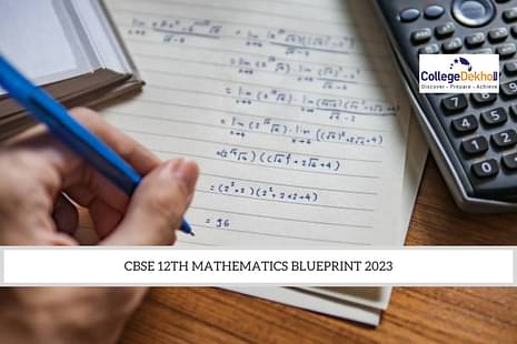 CBSE 12th Mathematics Blueprint 2023