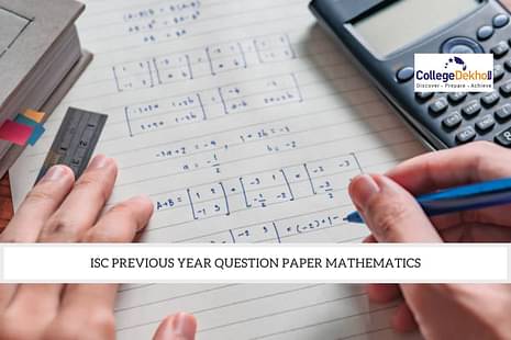 ISC Previous Year Question Paper Mathematics PDF