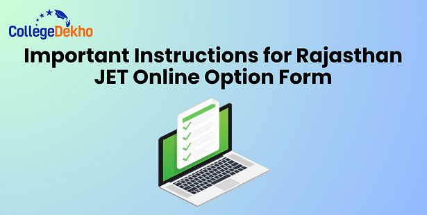 Rajasthan JET Online Option Form 2025