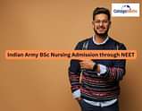 Indian Army BSc Nursing Admission through NEET 2025