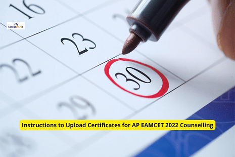 Instructions to Upload Certificates for AP EAMCET 2022 Counselling