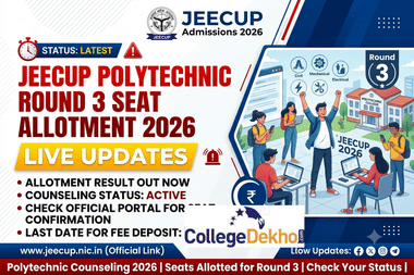 JEECUP Polytechnic Round 3 Seat Allotment 2026 LIVE Updates