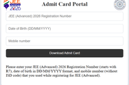 JEE Advanced Admit Card 2026 Download Link Activated; Exam on May 17