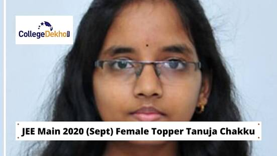 JEE Main 2020 (Sept) Female Topper Tanuja Chakku
