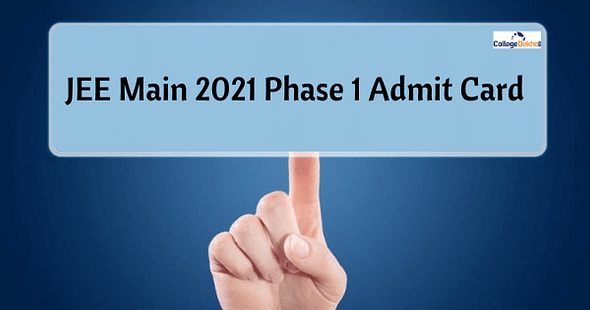 JEE Main 2021 admit card for Phase 1 is expected to be released anytime soon. Download the admit card at jeemain.nta.nic.in.